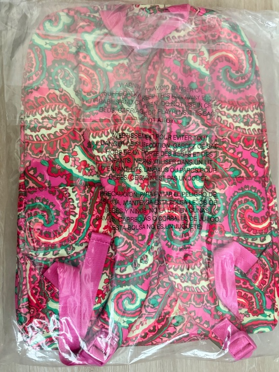 new Vera Bradley *Capri Pink* Essential Large Backpack main image 3